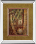 Global Winds Il By Eliane Volherbst-Lane - Mirror Framed Print Wall Art - Light Brown