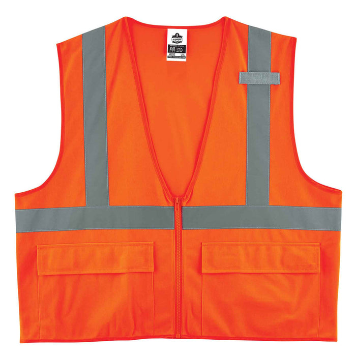 GloWear 8225Z Type R Class 2 Standard Solid Vest - Pack of 6