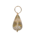 Gold Rutilated Quartz Faceted Drop Gemstone