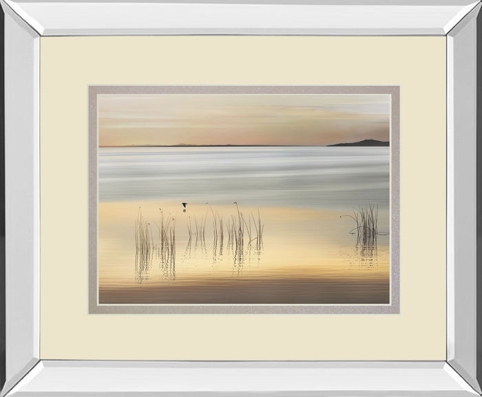 Golden By Marvin Pelkey - Mirror Framed Print Wall Art - Beige