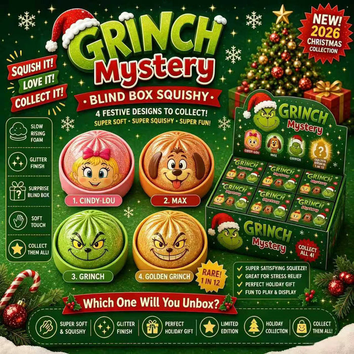 Grinch Family Mystery Dumpling *PRE ORDER* Mid September Shipment - Cracked Ginger