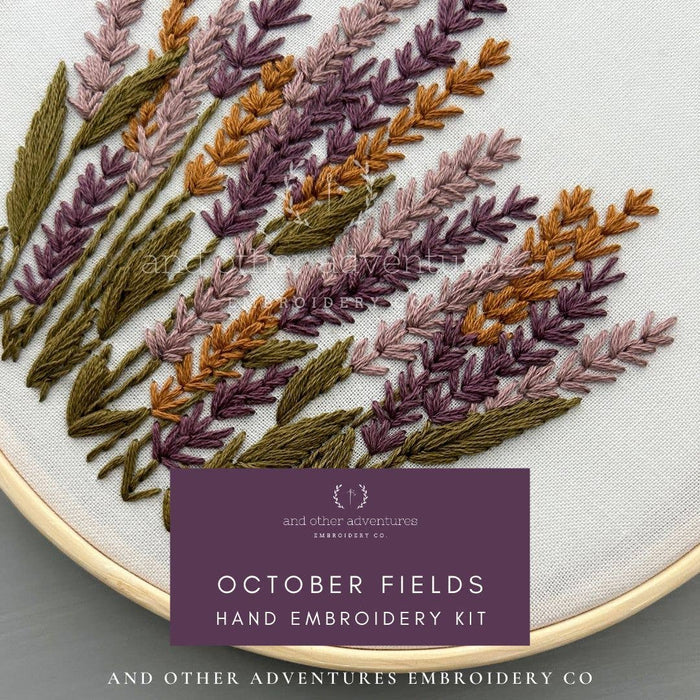 Hand Embroidery KIT - October Fields