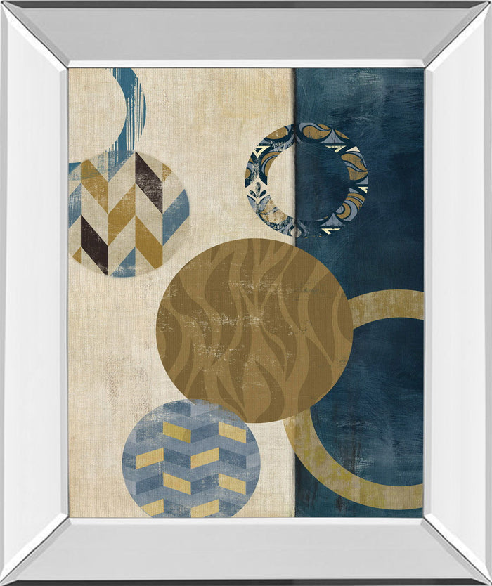 Harmony Il By Tom Reeves - Mirror Framed Print Wall Art - Beige