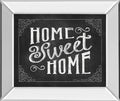 Home Sweet Home By Susan Ball - Mirror Framed Print Wall Art - Dark Gray