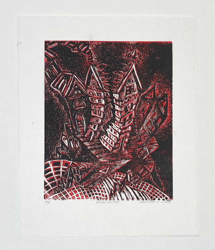 "House Divided (red)" by Dara Larson
