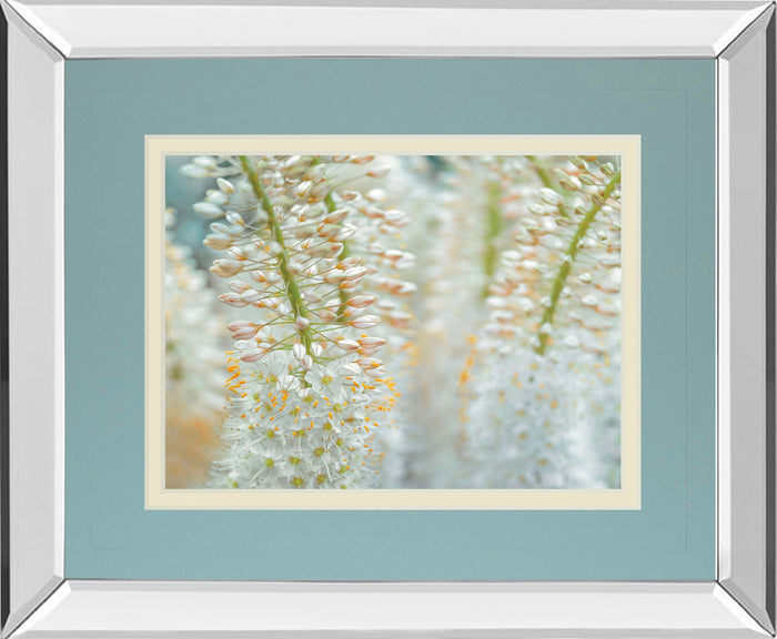 Humbled By Frank Assaf - Mirror Framed Print Wall Art - Light Blue
