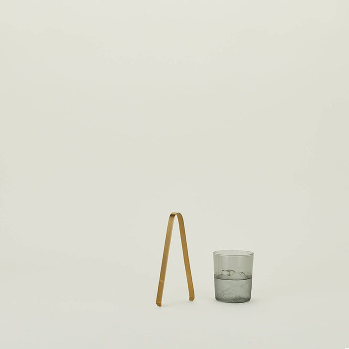 Ice Tongs with Brass Finish - Nested