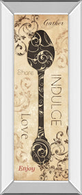 Indulge By Dee Dee - Mirror Framed Print Wall Art - Beige
