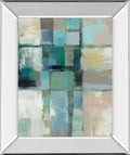 Island Hues Crop 2 By Sylvia Vassileva - Mirror Framed Print Wall Art - Blue