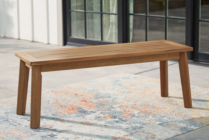 Janiyah - Bench - Light Brown