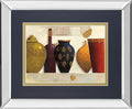Jeweled Vessels By J. Wiens - Mirror Framed Print Wall Art - Dark Gray
