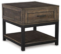 Johurst - Rectangular End Table - Grayish Brown