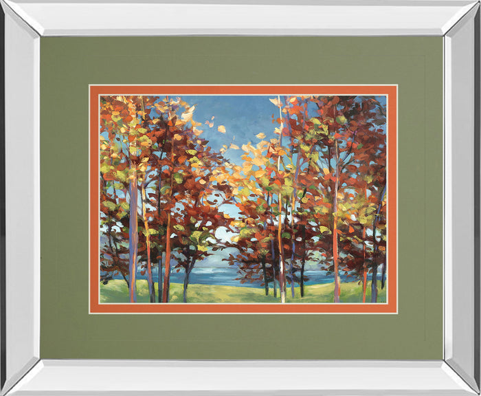 Kaleidoscope By Jmp Mirror - Framed Print Wall Art - Light Brown