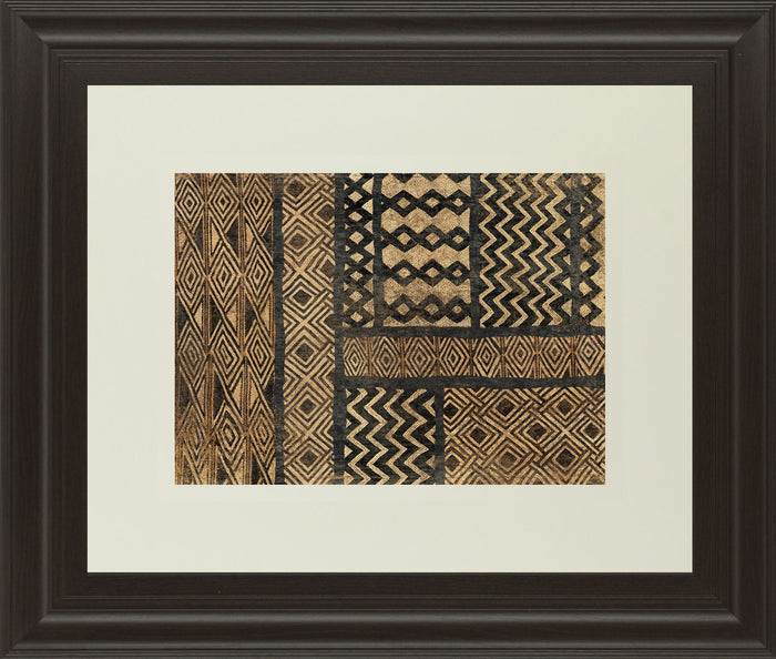 Kuba Abstract By Sue Schlabach - Framed Print Wall Art - Light Brown