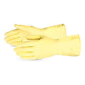 L-Series Economy Yellow Flock-Lined Latex Chemical-Resistant Glove (1 dozen)