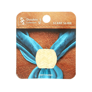 LARGE RAWHIDE SCARF SLIDE