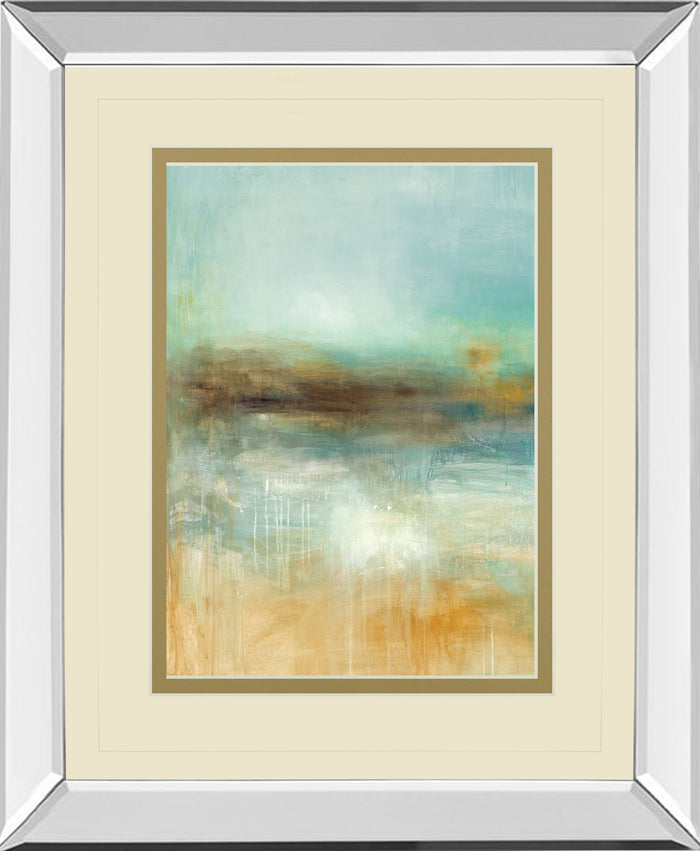 Let The Summer Sun Shine By Pasion - Mirror Framed Print Wall Art - Beige