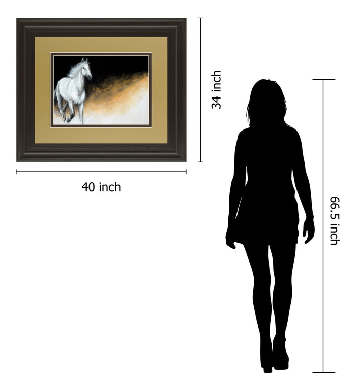 Light And Dark By Milenko Katic - Framed Print Wall Art - Light Brown
