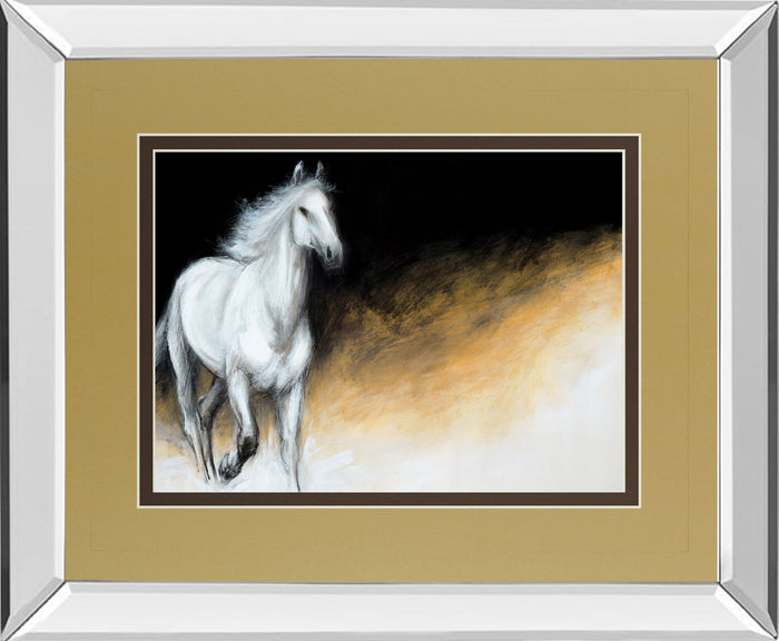 Light And Dark By Milenko Katic - Mirror Framed Print Wall Art - Light Brown