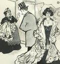 Gustave Marie-L'Ouvreuse-Maid and Opening Act-ink drawing-detail
