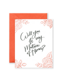 Matron of Honor Greeting Card