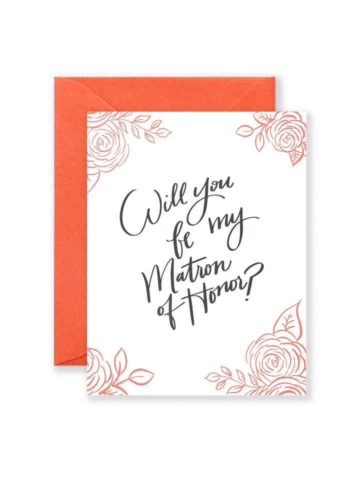 Matron of Honor Greeting Card