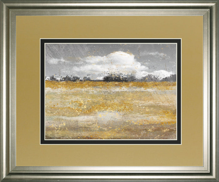Meadow Shimmer Il By Nan - Framed Print Wall Art - Light Brown