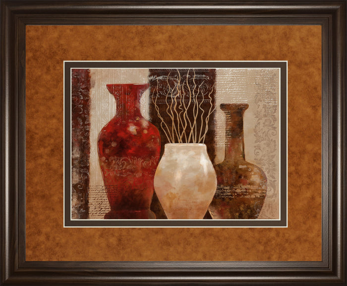 Mediterranean Style I By Nan - Framed Print Wall Art - Light Brown