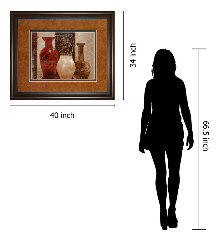 Mediterranean Style I By Nan - Framed Print Wall Art - Light Brown