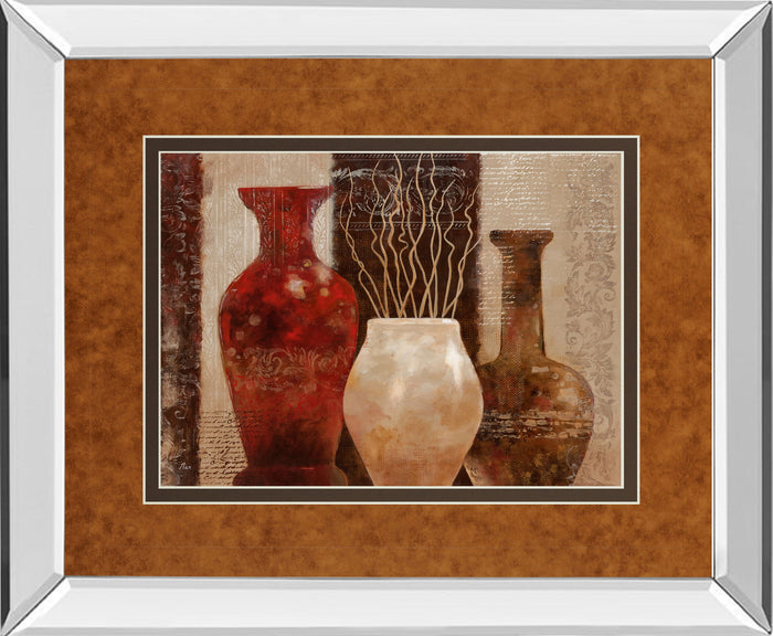 Mediterranean Style I By Nan Mirror - Framed Print Wall Art - Light Brown