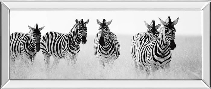 Meeting Place By Papiorek N - Mirrored Frame Wall Art - Gray