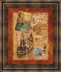 Memories Of Italy By Conrad Knutsen - Framed Print Wall Art - Light Brown