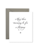 Memory Be a Blessing Card