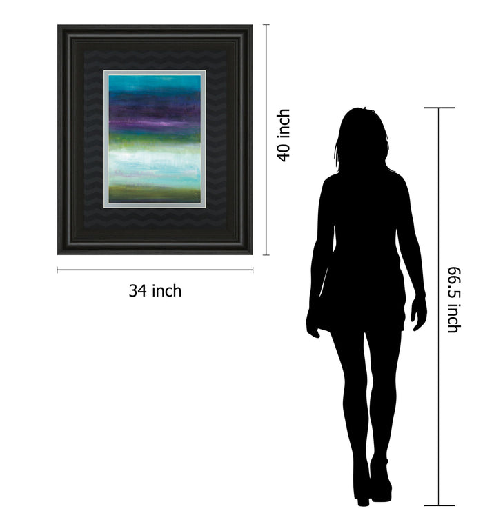 Midnight Mulberry By Wani Pasion - Framed Print Wall Art - Blue