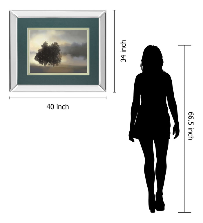 Misty Morning By Nan - Framed Print Wall Art - Dark Gray