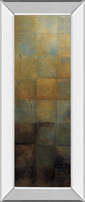 Modra I By Pasion - Mirror Framed Print Wall Art - Light Brown