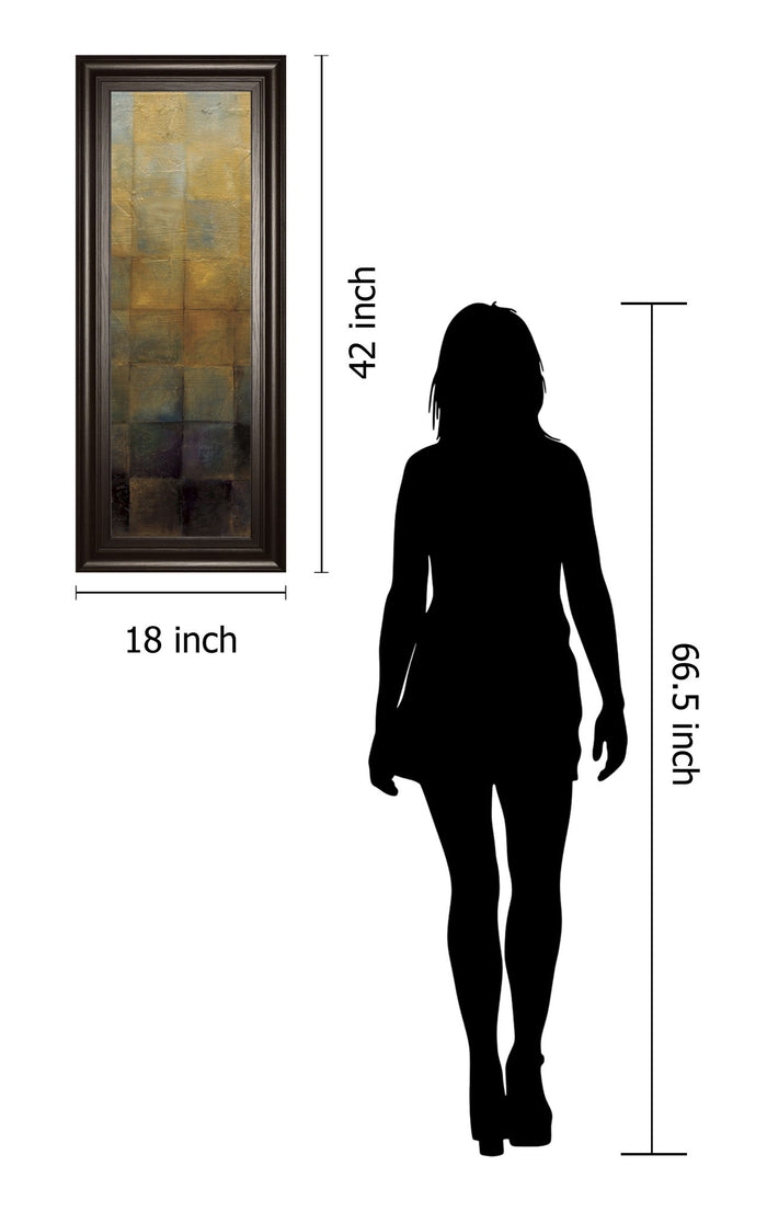 Modra II By Pasion - Framed Print Wall Art - Light Brown