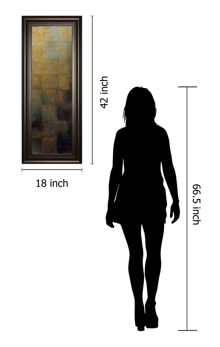 Modra III By Pasion - Framed Print Wall Art - Light Brown