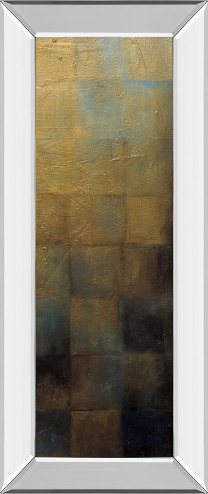 Modra III By Pasion - Mirror Framed Print Wall Art - Light Brown