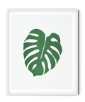 Monstera Letterpress Art Print