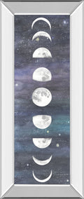 Moon Chart I By Naomi Mccavitt - Mirror Framed Print Wall Art - Dark Gray