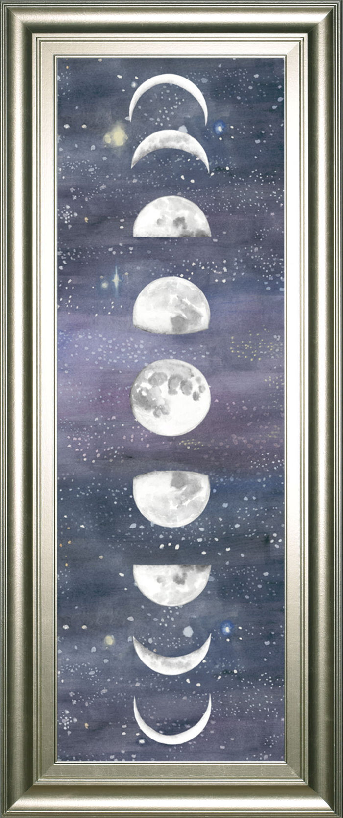 Moon Chart Il By Naomi Mccavitt - Framed Print Wall Art - Dark Gray