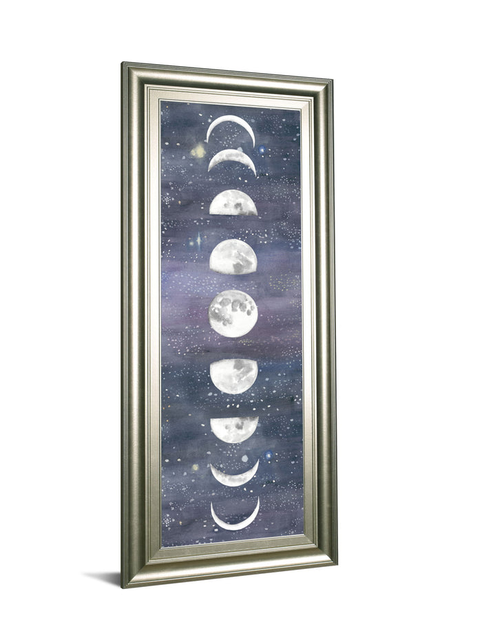 Moon Chart Il By Naomi Mccavitt - Framed Print Wall Art - Dark Gray