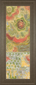 Moroccan Whimsy I By Karen Deans - Framed Print Wall Art - Green