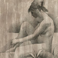 August MOSCA - Naiad - Lithograph printed in two colors - 1969 - detail