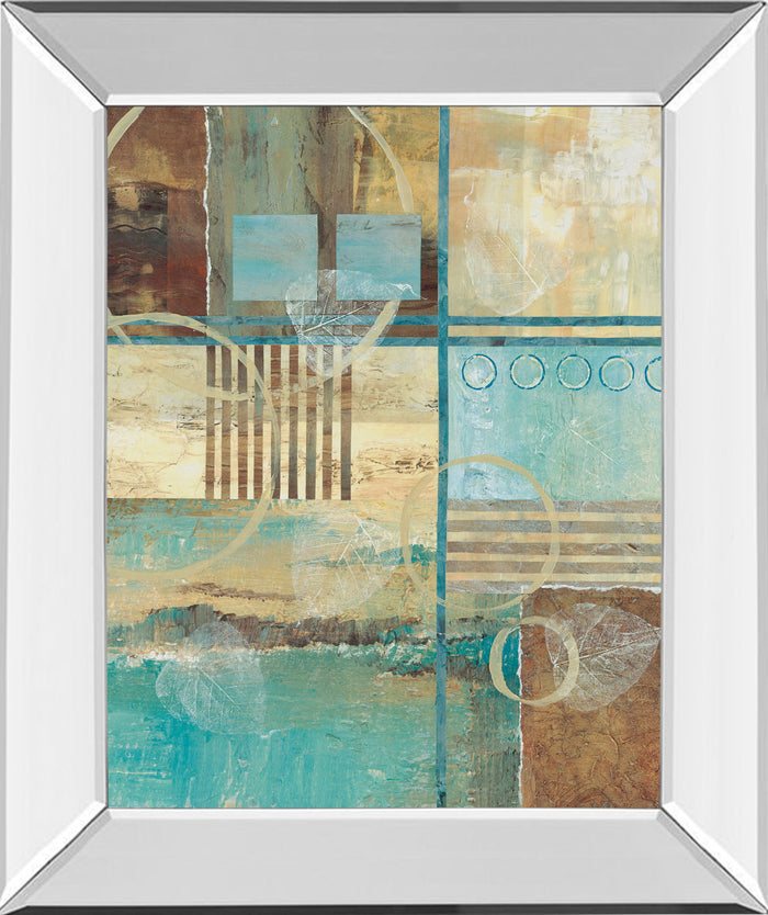 Natures Magic I By Norm Olson - Mirror Framed Print Wall Art - Light Blue