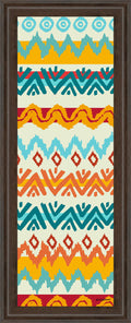 Navajo Mission Il By Nicholas Biscardi - Framed Print Wall Art - Orange