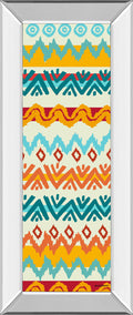 Navajo Mission Il By Nicholas Biscardi - Mirror Framed Print Wall Art - Orange