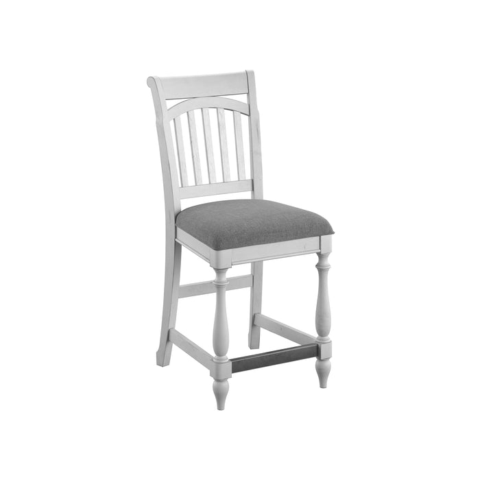 New Haven - Slat Back Barstool - Oyster Shell