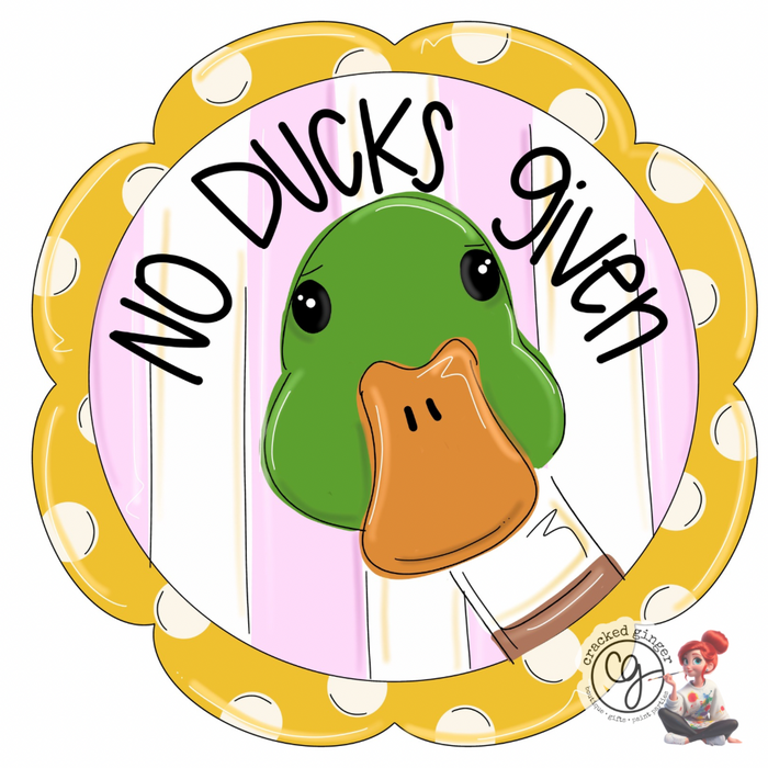 No Ducks Given Cutouts and Kits